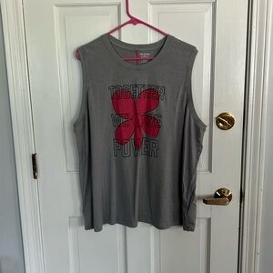 Peloton Gray & Pink workout Tanktop- Size 2X